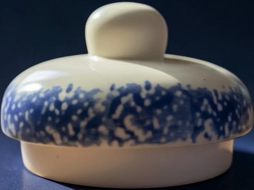 White ceramic cookie jar gal - white, 1
